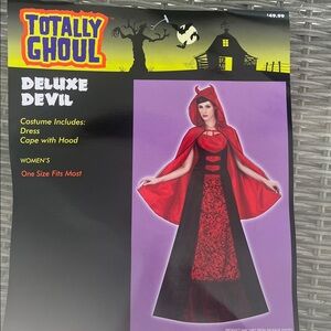 Halloween Devil Costume with Hood OS